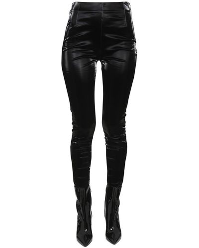 ROTATE BIRGER CHRISTENSEN Rotate Vinyl LEGGINGS - Black