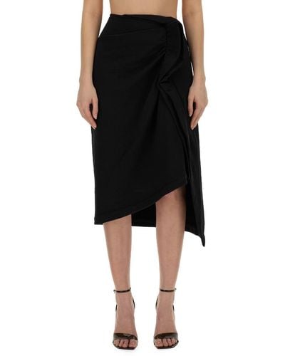 Dries Van Noten Asymmetrical Skirt - Black