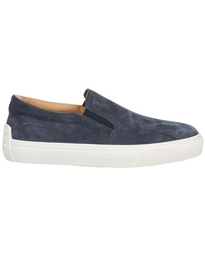 Tod's Round Toe Slip-On Trainers - Blue