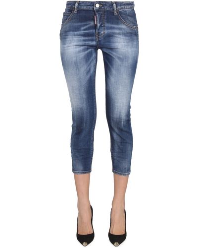 DSquared² Cool Girl Cropped Jeans - Blue