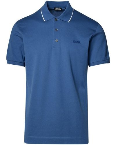ZEGNA Polo Shirt - Blue