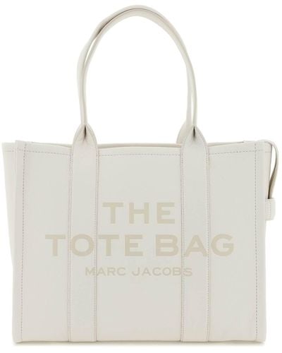 Marc Jacobs 'the Leather Large Tote Bag' - White