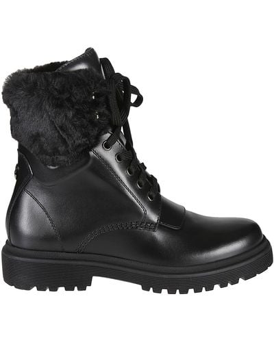 Moncler Patty Lace-Up Boots - Black