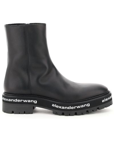 Alexander Wang Sanford Leather Boots - Black