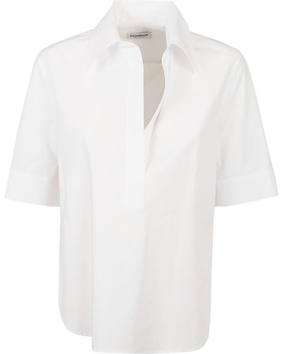 Dondup Button-Less Shirt - White