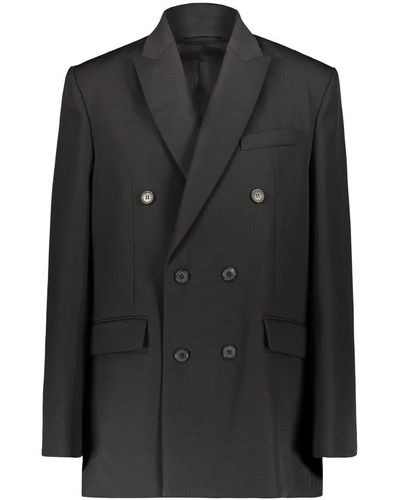 Wardrobe NYC Double Brested Blazer - Black