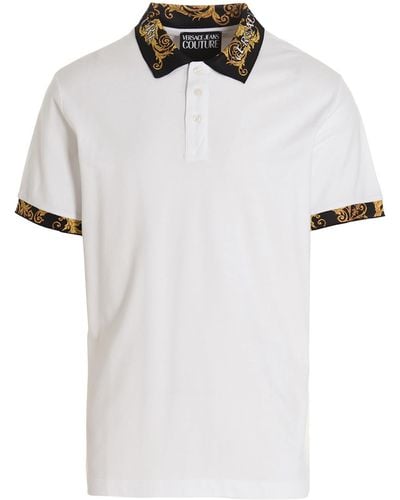 Versace Barocco Polo Shirt - White