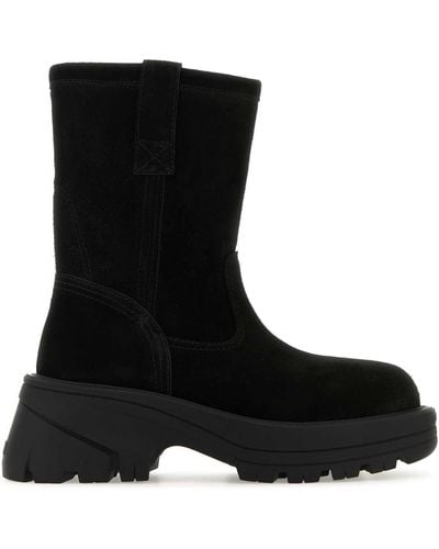 1017 ALYX 9SM Suede Ankle Boots - Black