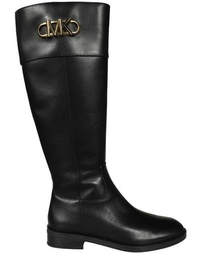Michael Kors Parker Leather Boots - Black