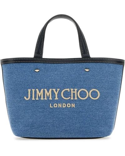 Jimmy Choo Denim Mini Marli Handbag - Blue