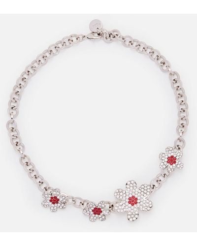 Marni Flower Necklace - Metallic
