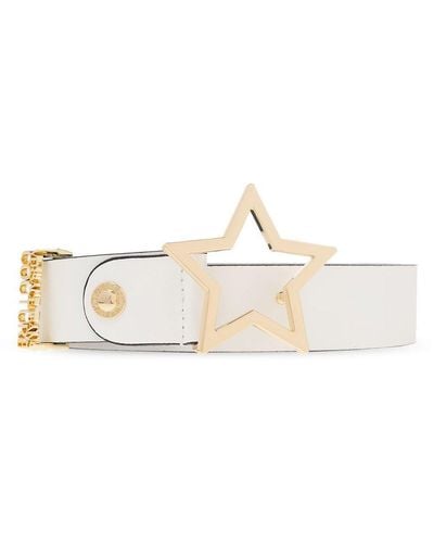 Versace Jeans Couture Leather Belt - White