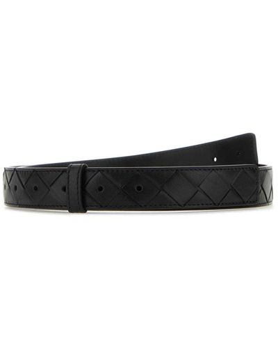 Bottega Veneta Intreccio Belt - Black