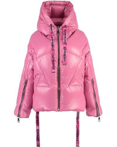 Khrisjoy Puff Khris Iconic Hooded Down Jacket - Pink