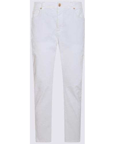 Brunello Cucinelli Cotton Blend Jeans - White
