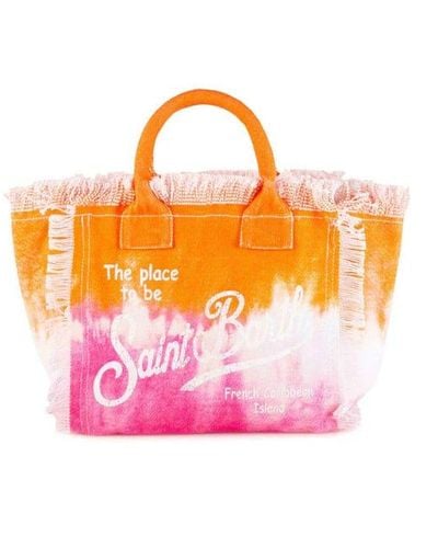 Mc2 Saint Barth Colette Tie Dye Canvas Handbag - Pink