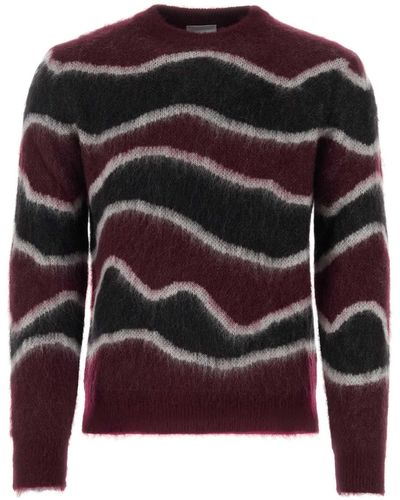 PT01 Embroidered Mohair Blend Sweater - Multicolor
