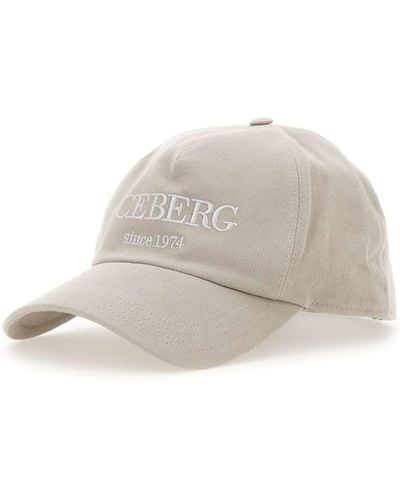 Iceberg Baseball Cotton Hat - White