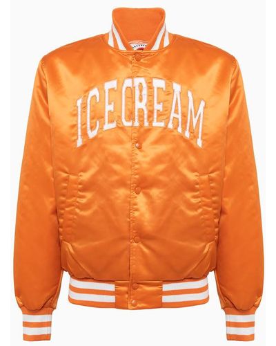 ICECREAM College Bomber Jacket - Orange