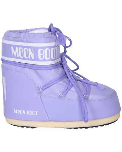 Moon Boot Icon Low Nylon Lilac - Blue