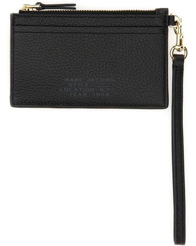Marc Jacobs Card Holder With Strap - Black