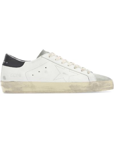 Golden Goose Two-Tone Leather Superstar Skate Trainers - White