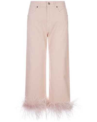 P.A.R.O.S.H. Chimera Crop Jeans - Pink