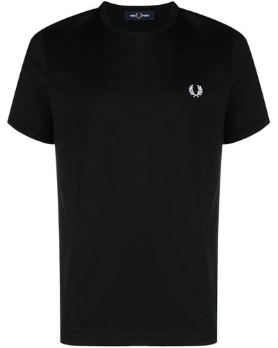 Fred Perry Fp Ringer T-Shirt - Black