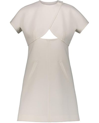 Courreges Heritage Cut-out Mini Dress Clothing - White