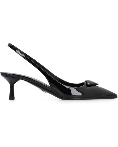 Prada Patent Calf Leather Pumps - Black