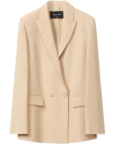 Fabiana Filippi Double-Breasted Jacket - Natural