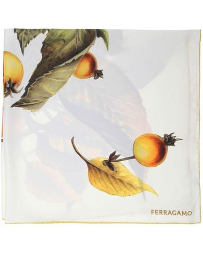 Ferragamo Silk Scarf - Metallic