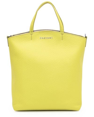Orciani Ladylike Small Shopper Bag - Yellow