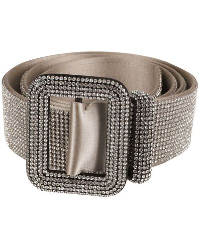 Benedetta Bruzziches Crystal Embellished Belt - Gray