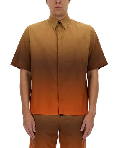 MSGM Cotton Shirt - Brown