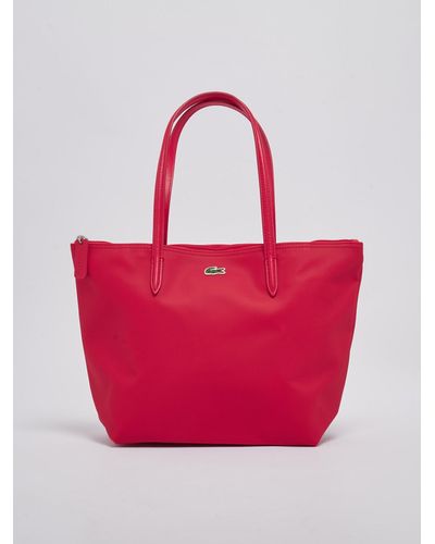 Lacoste Pvc Shopping Bag - Red