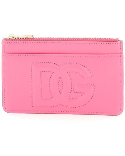 Dolce & Gabbana Logoed Card Holder - Pink