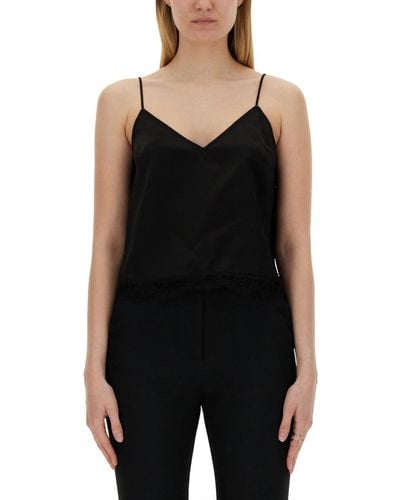 Alexander McQueen Top With Thin Straps - Black