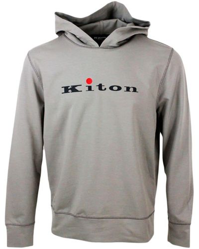 Kiton Hooded Sweatshirt - Grey