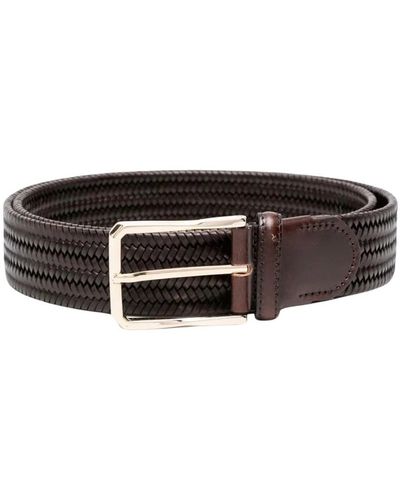 Canali Braided Belt - Gray