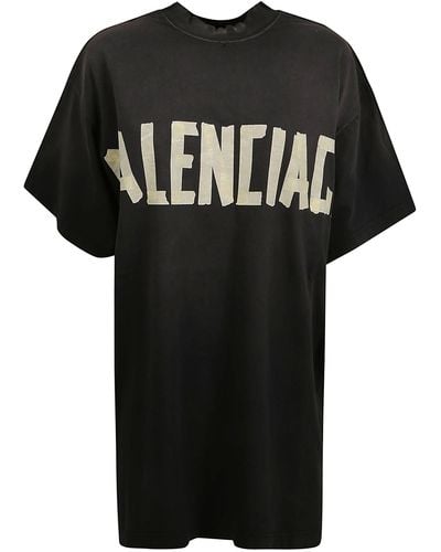 Balenciaga Double Front T-Shirt - Black