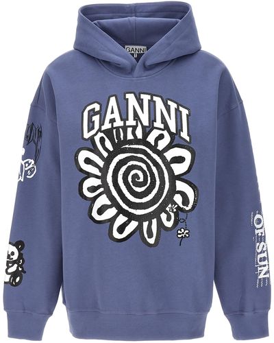 Ganni Magic Power Sweatshirt - Blue