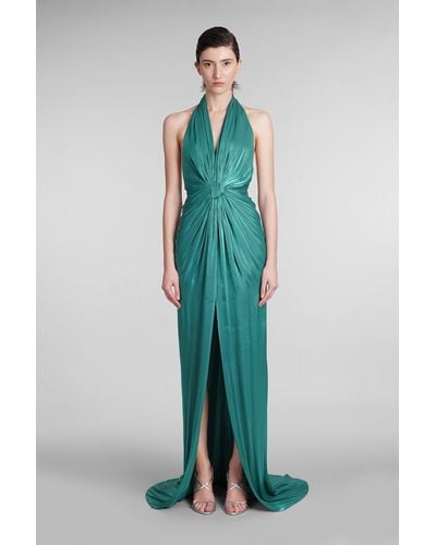 Costarellos Colette Dress In Green Polyester