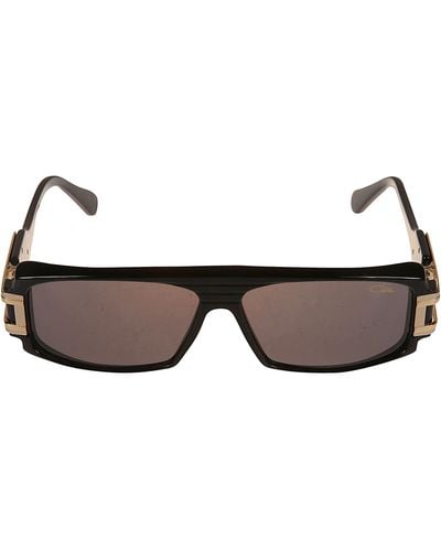 Cazal Logo Lens Detail Square Glasses - Brown