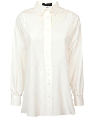 Weekend by Maxmara Buttoned Long-Sleeved Shirt - White