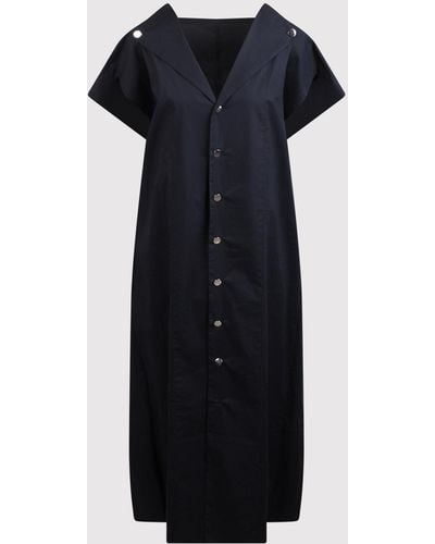 Plan C Midi Shirt Dress - Black