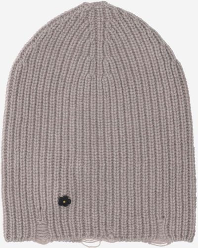A PAPER KID Wool And Cashmere Beanie - Gray
