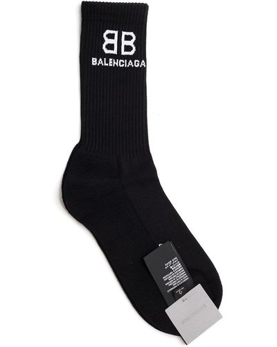 Balenciaga Bb Intarisa Tennis Socks - Black