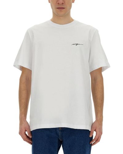 MSGM T-Shirt With Logo - White