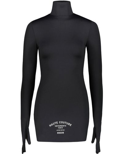 Vetements Maison De Couture Styling Dress With Gloves - Black